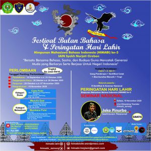 Festival Bulan Bahasa dan Peringatan Hari Lahir Himpunan Mahasiswa Bahasa Indonesia (HIMABI) ke-5