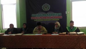 Sidang Munaqosah Perdana Jurusan Tadris Bahasa Indonesia FITK IAIN Syekh Nurjati Cirebon