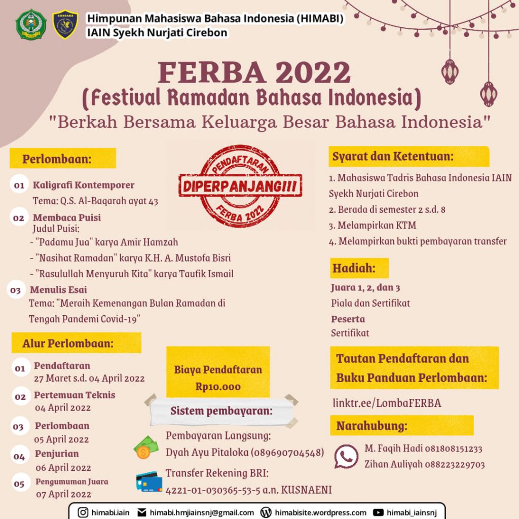 FERBA 2022 (Festival Ramadan Bahasa Indonesia)