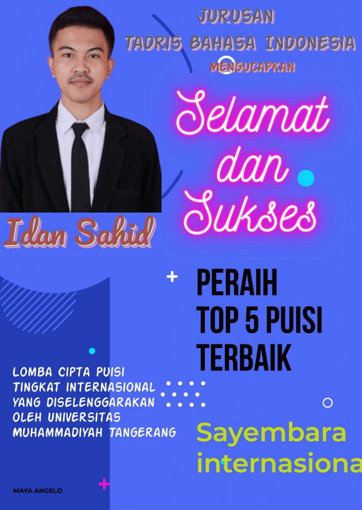 Pemenang Lima Besar Terbaik  dalam Lomba Cipta Puisi Tingkat Internasional