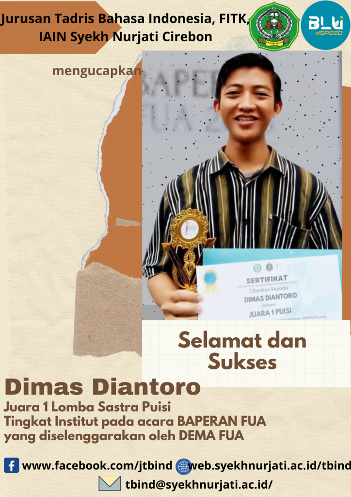 Mahasiswa Tadris Bahasa Indonesia Raih Juara 1 Lomba Sastra Puisi