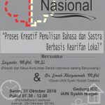 Ikutilah Seminar Nasional Penulisan Bahasa dan Sastra