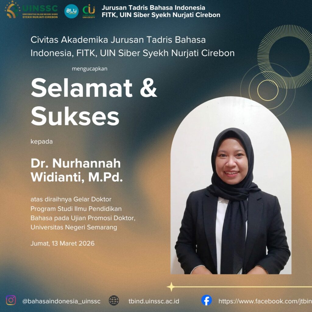 Selamat dan Sukses atas diraihnya Gelar Doktor