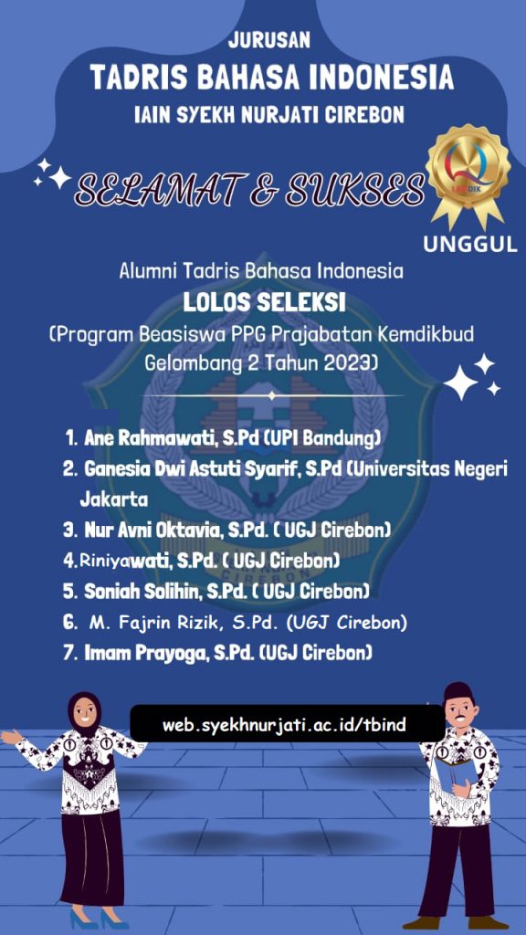 Selamat dan Sukses Alumni Tadris Bahasa Indonesia Lulus Seleksi Program Beasiswa PPG Gelombang 2